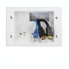DATA COMM Duplex Receptacle Mid‑Size White Metal-5