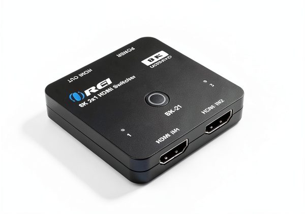 OREI 8K HDMI Switch 2x1 Dual Selector with Auto Manual Switching, VRR-5