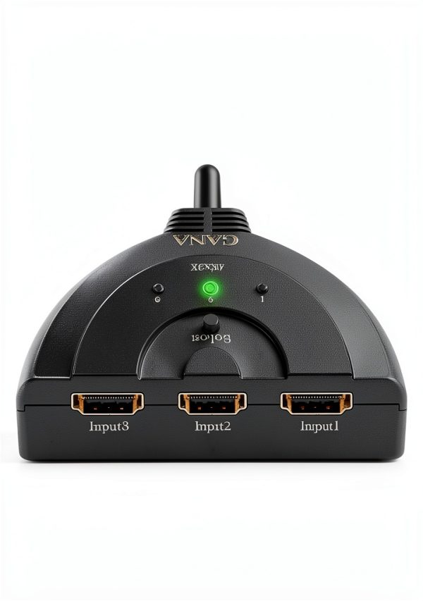 HDMI Switch 3-in-1 4K Ultra HD GANA Model 4330142618 Manual Switch-1