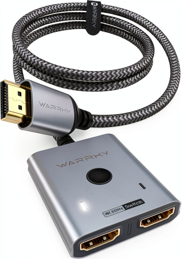 HDMI Switch WARRKY AV-H03 4K 60Hz Support – Multiple Colors-0