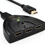 HDMI Switch 3-in-1 4K Ultra HD GANA Model 4330142618 Manual Switch-0