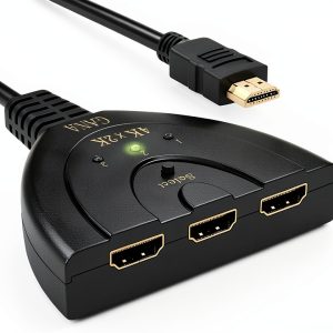 HDMI Switch 3-in-1 4K Ultra HD GANA Model 4330142618 Manual Switch-0