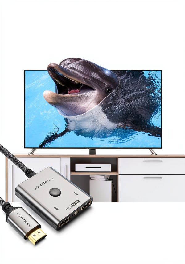 HDMI Switch WARRKY AV-H03 4K 60Hz Support – Multiple Colors-3