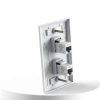 VCE Ethernet Wall Plate 2‑Port White Cat6 Keystone, 2 Pack-2