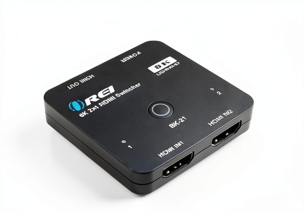 OREI 8K HDMI Switch 2x1 Dual Selector with Auto Manual Switching, VRR-2
