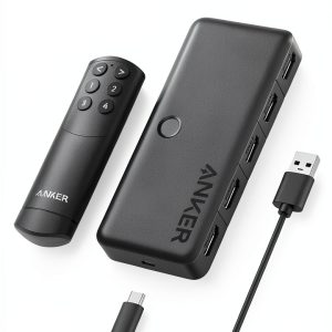 Anker 4-in-1 HDMI Switch A83H2 4K Ultra HD with 5ft USB‑C Power Cable-0