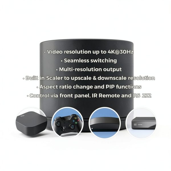 OREI 8K HDMI Switch 2x1 Dual Selector with Auto Manual Switching, VRR-8