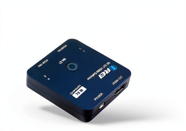 OREI 8K HDMI Switch 2x1 Dual Selector with Auto Manual Switching, VRR-1