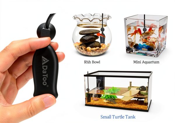 DaToo Super Mini Aquarium Heater 6W Flat Heater for 2 Gallon Tanks-4