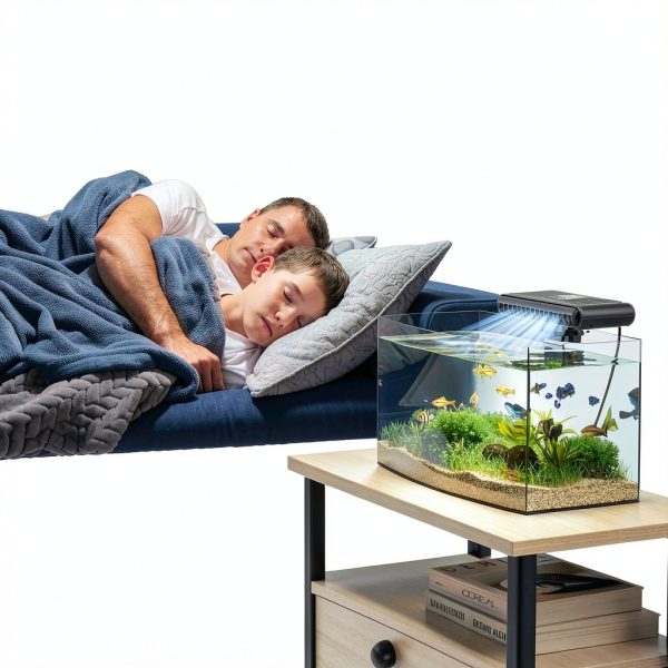 PAIZOO Aquarium Chiller Fan 3 Speed Modes 6.4W Dual Turbo PZBS2-4