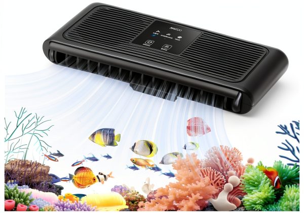 PAIZOO Aquarium Chiller Fan 3 Speed Modes 6.4W Dual Turbo PZBS2-0